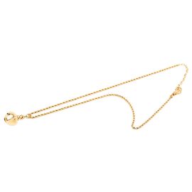 Collier pendentif flacon de parfum Dior Gold plaqué or Doré
