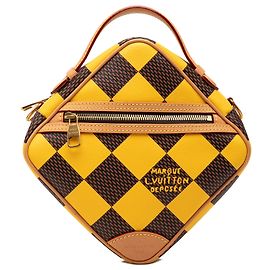 Messenger Louis Vuitton Yellow Damier Pop Chess Giallo