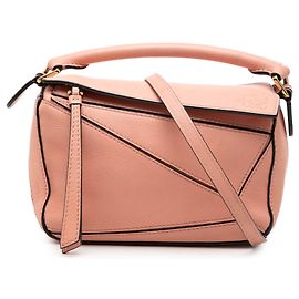 Bolsa LOEWE Pink Mini Calfskin Puzzle Rosa