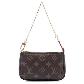 Louis Vuitton Brown Monogram Mini Pochette Accessoires Brown