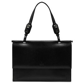 Bolsa de alça Gucci em couro granulado preto Preto