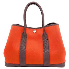 Hermès Hermes Garden Party TPM Handbag Red