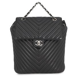 Chanel Lambskin Black Backpack Black