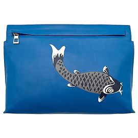 Loewe T-Pouch Carp Clutch Bag Blau