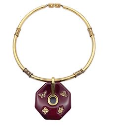 Givenchy Vintage Choker-Halskette Rot Golden