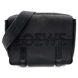 Borsa Messenger Loewe Logo XS Marrone Nero