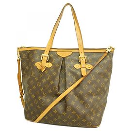 Borsa Louis Vuitton Monogram Palermo GM Marrone