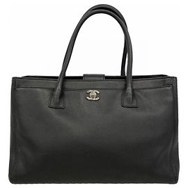 Chanel Executive Leather Tote Bag Black