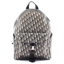 Sac à dos en toile Oblique et cuir Dior Explorer Bleu
