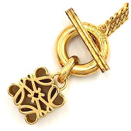 Collier Anagram LOEWE Or Doré Métallisé