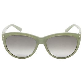 Valentino Garavani Lunettes de soleil oversize Valentino Rockstud Accents en acétate vert Vert