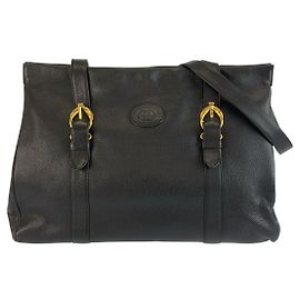 Borsa Tote Gucci Vintage in pelle nera Nero