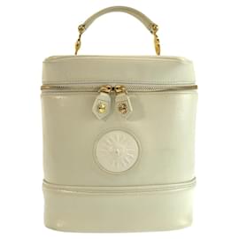 Versace Vintage Lederhandtasche Weiß