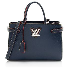 Cabas Twist en cuir Epi Louis Vuitton Bleu