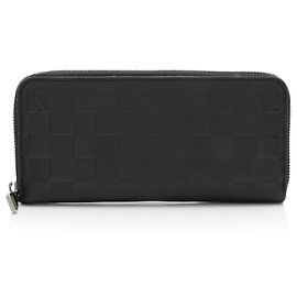 Portafoglio Zippy Verticale Damier Infini Louis Vuitton Nero