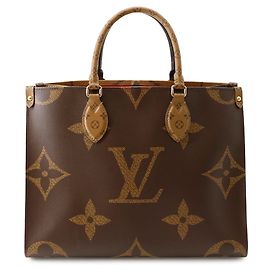 Louis Vuitton Monogram Reverse Giant OnTheGo MM Tote Bag Rot
