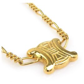 Céline Collana Celine Triomphe Metal Gold D'oro