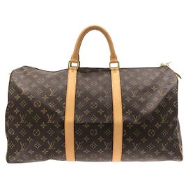 Bolsa Boston Louis Vuitton Monogram Keepall 50cm Marrom