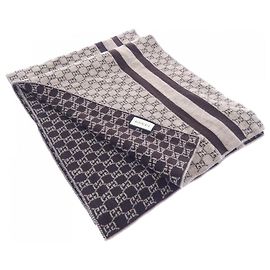 Stola Gucci in beige e marrone Marrone Beige