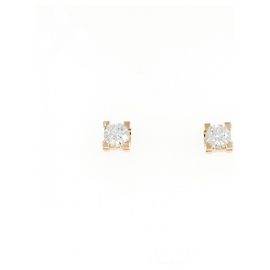 Boucles d'oreilles C de Stud Cartier Doré