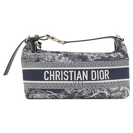 Pochette da viaggio Christian Dior REVERSE TOILE DE JOUY Blu