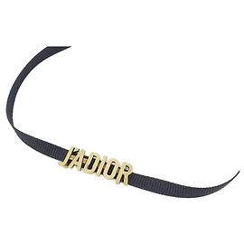 Choker Christian Dior J'Adior Noir Doré