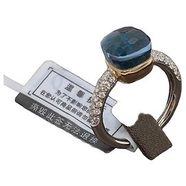 Pomellato Bomanlando London Blue Topaz and Diamond Ring Blue