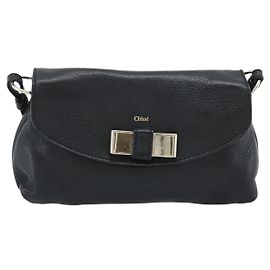 Chloé Lily bolsa de couro preta Preto