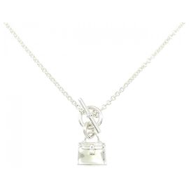 Hermès Collana Amulette Kelly Hermes Argento