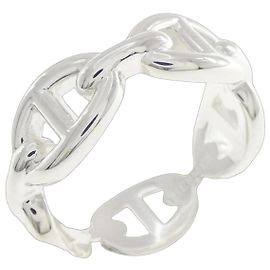 Hermes Hermès Chaine d'Ancre Enchainée Ring Argento