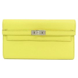 Hermès Hermes Kelly Classic Long Wallet Golden Yellow