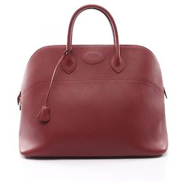 Hermès Sac à main Hermes Bolide 45 en Rouge H Rouge Bordeaux