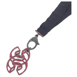 Alça de pescoço Chanel Vermelha em Lona Vermelho