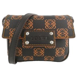 Borsa a tracolla Loewe 104 80 204 Marrone Arancione