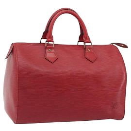 Louis Vuitton Speedy Epi Leather 35 Rouge