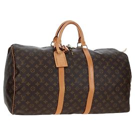 Louis Vuitton Keepall Monogram Canvas 55 Marron