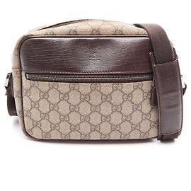 Bolsa de Ombro Gucci GG Plus Marrom Bege