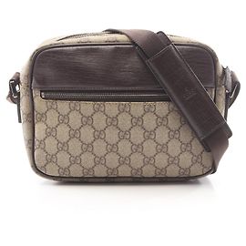 Bolsa de Ombro Gucci GG Plus Marrom Bege