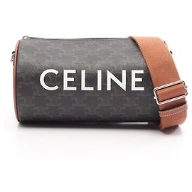 Céline Sac à bandoulière Celine Triomphe Marron Noir
