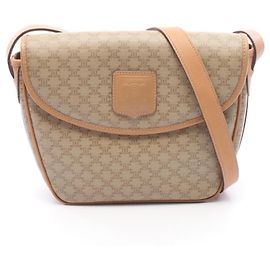 Céline Bolsa de Ombro Celine Macadam Marrom Bege