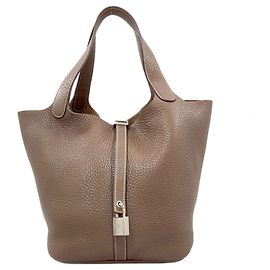 Hermès Borsa Hermes Picotin Lock MM Taupe