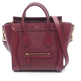 Céline Celine Luggage Nano Shopper 2-Way Handtasche Lila