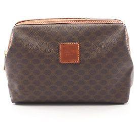 Céline Celine Macadam Handtasche Pouch Braun