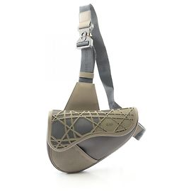 Borsa Saddle Christian Dior Marrone Beige