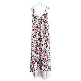 Christopher Kane Robe Imprimé Neon Smudge SS21 Multicolore