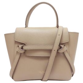 Céline Bolsa 2 em 1 Celine Belt Bag Pico Bege