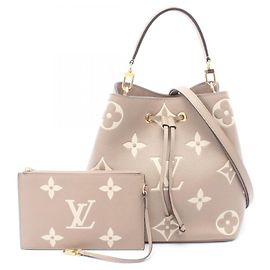 Borsa a tracolla Louis Vuitton NeoNoe MM Bicolor Beige Grigio