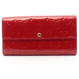 Cartera larga Sarah Bi-fold de Louis Vuitton Roja