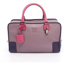 Bolsa Loewe Amazona 35 Rosa Roxo