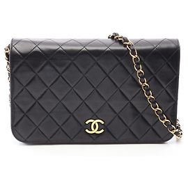 Borsa a tracolla Chanel Matelassé Full Flap Nero